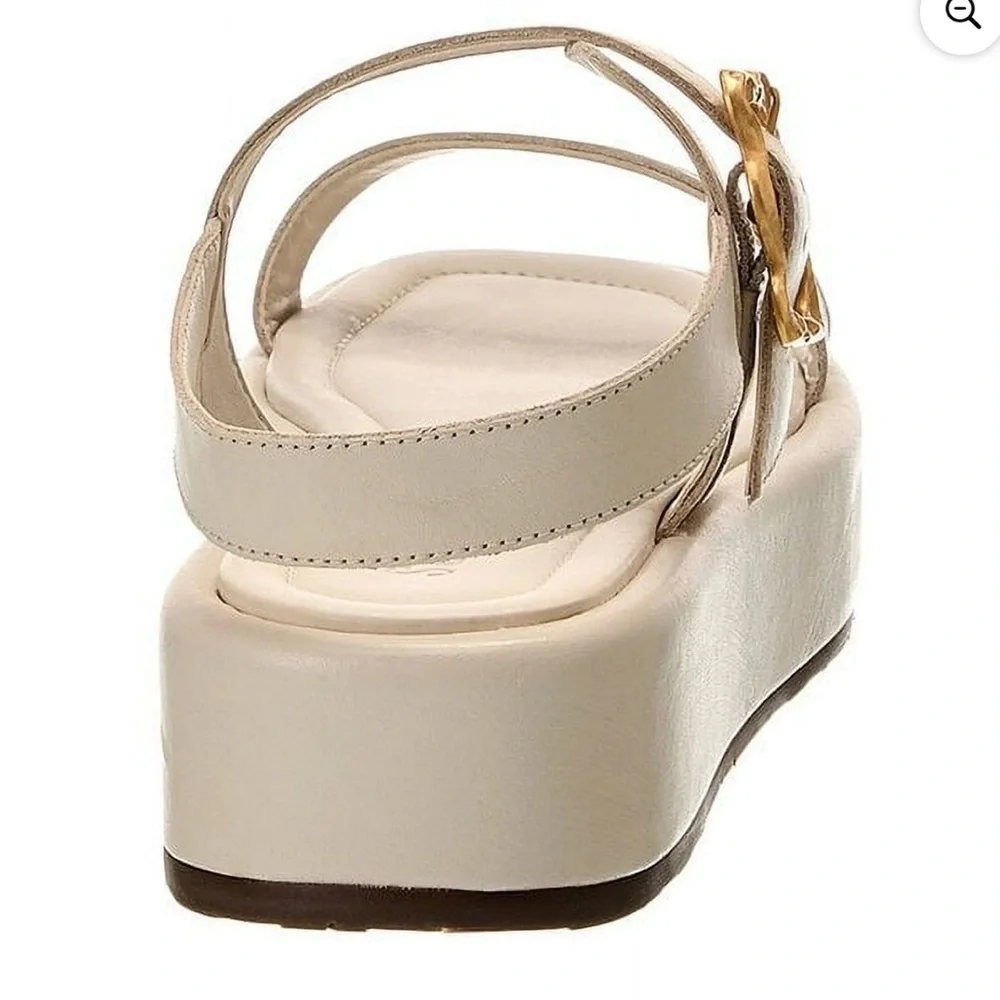 Schutz‎ Wavy Platform Leather Sandal Size 9.5